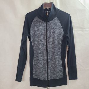 Columbia Women's (S) Black and Heater Gray Full Zip Lightweight Jacket